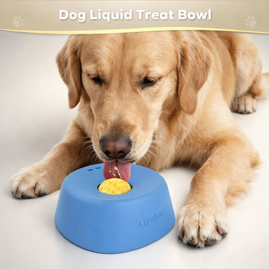 Dog & Cat Lick Bowl Slow Feeder Toy - Anti-Slip Pet Licking Bowl for Dogs & Cats