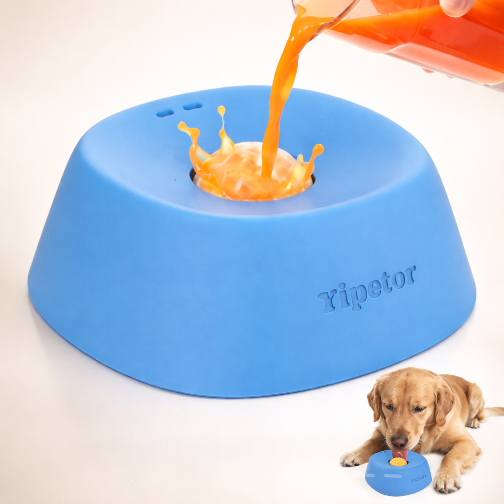 Dog & Cat Lick Bowl Slow Feeder Toy - Anti-Slip Pet Licking Bowl for Dogs & Cats