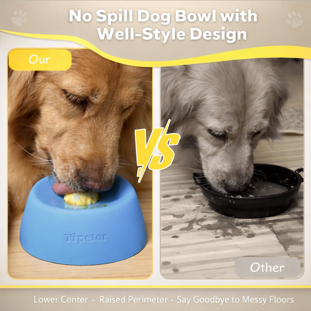 Dog & Cat Lick Bowl Slow Feeder Toy - Anti-Slip Pet Licking Bowl for Dogs & Cats