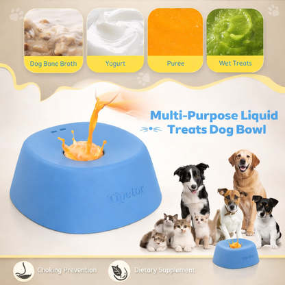 Dog & Cat Lick Bowl Slow Feeder Toy - Anti-Slip Pet Licking Bowl for Dogs & Cats