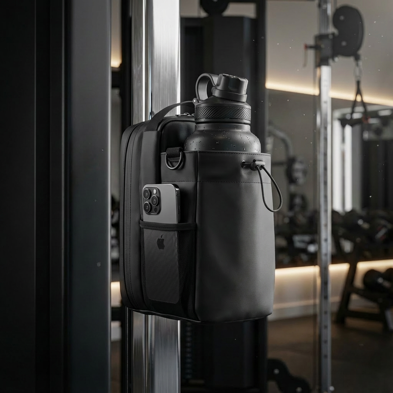 Magnetic Gym Bag for Men and Women - Sling Bottle With Magnetic Attachmment